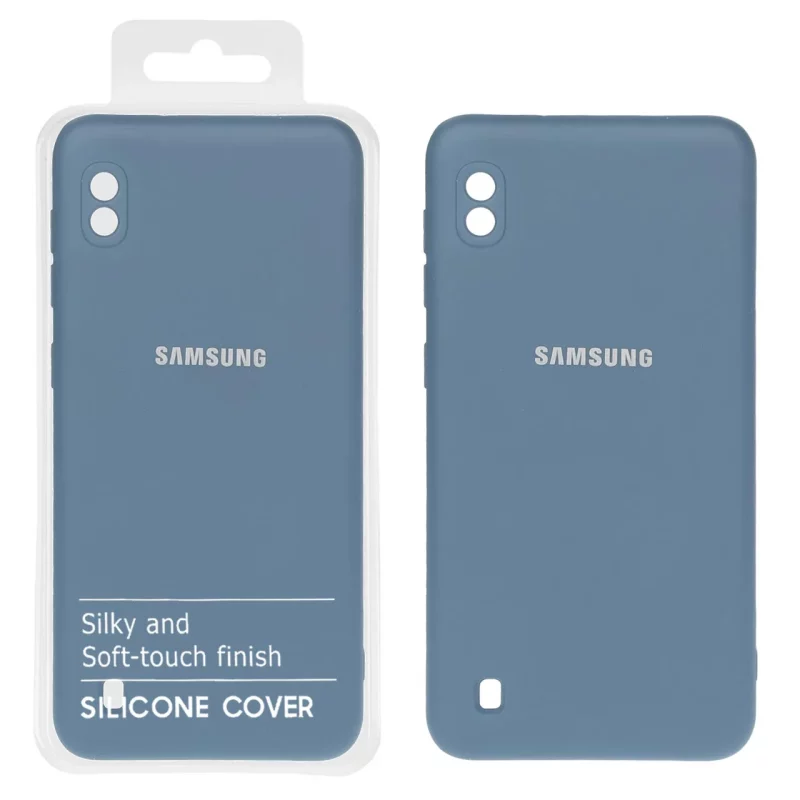قاب نیو سیلیکون محافظ لنزدار RFF مدل Samsung Galaxy A10 / M10 - آبی فیلی (پک دار) - تصویر 2