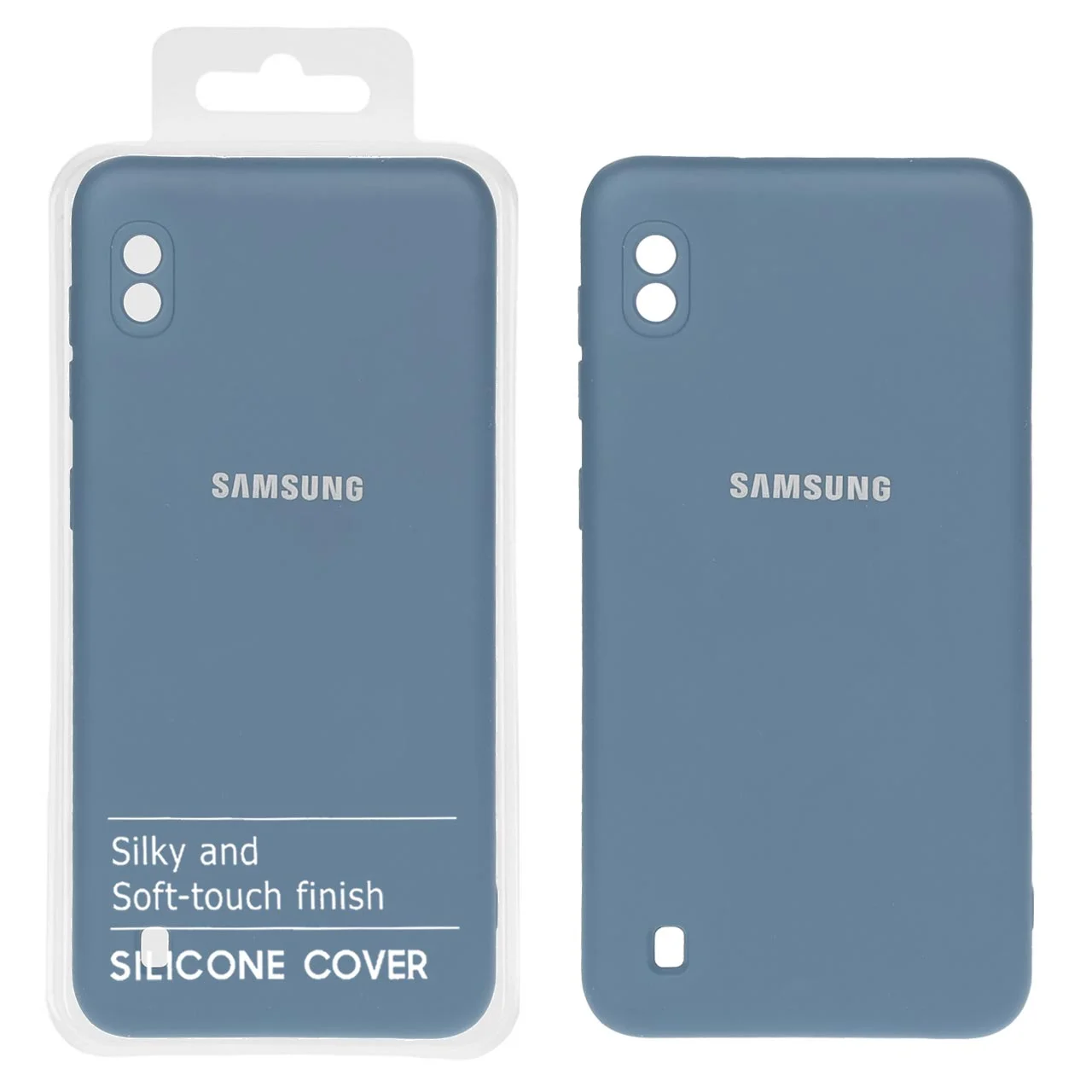 19178-731332-1 قاب نیو سیلیکون محافظ لنزدار RFF مدل Samsung Galaxy A10 / M10 - آبی فیلی (پک دار) - تصویر 1