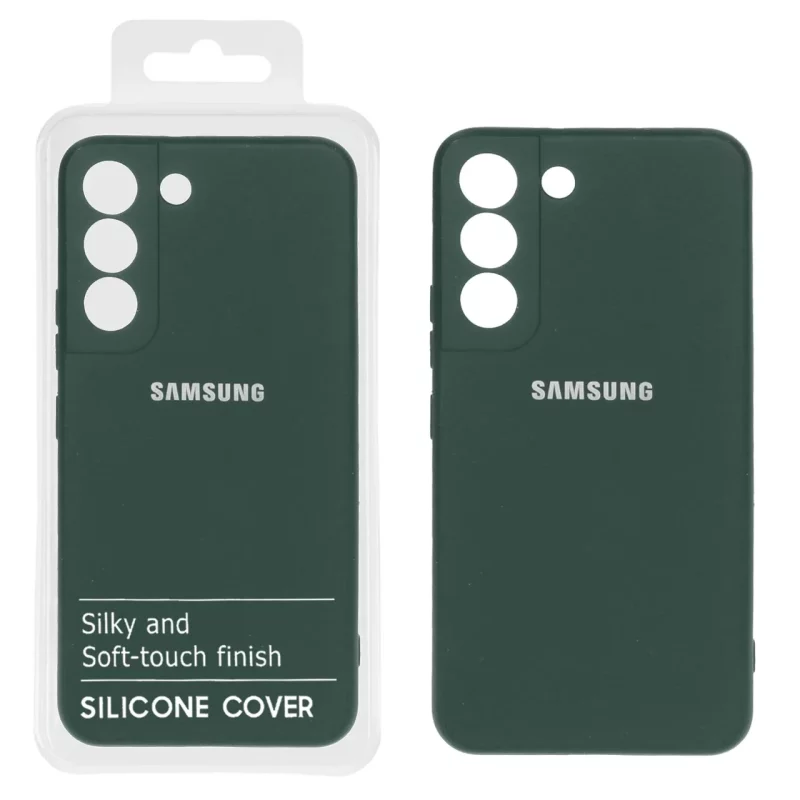 قاب نیو سیلیکون محافظ لنزدار RFF مدل Samsung S22 Plus - سبزتیره کد 6 (پک دار) - تصویر 2
