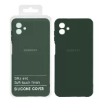 قاب نیو سیلیکون محافظ لنزدار RFF مدل Samsung A04 - سبز تیره (پک دار)