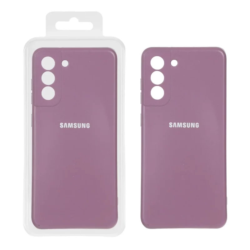 قاب نیو سیلیکون محافظ لنزدار RFF مدل Samsung S21 Fe - بادمجانی کد 8 (پک دار) - تصویر 2