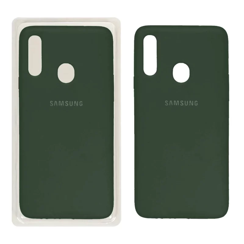 قاب سیلیکونی پاک کنی اورجینال Samsung A20S - سبز (پک اصلی) - تصویر 2