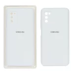 قاب سیلیکونی پاک کنی محافظ لنزدار اورجینال Samsung A02S/A03S - سفید (پک اصلی)