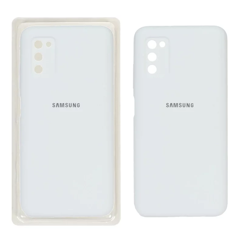 قاب سیلیکونی پاک کنی محافظ لنزدار اورجینال Samsung A02S/A03S - سفید (پک اصلی) - تصویر 2