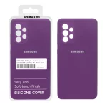 قاب سیلیکونی پاک کنی اورجینال درجه یک Samsung A73 - ارغوانی (پک دار)