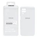 قاب سیلیکونی پاک کنی اورجینال درجه یک Samsung A12 / M12 / F12 - سفید (پک دار)