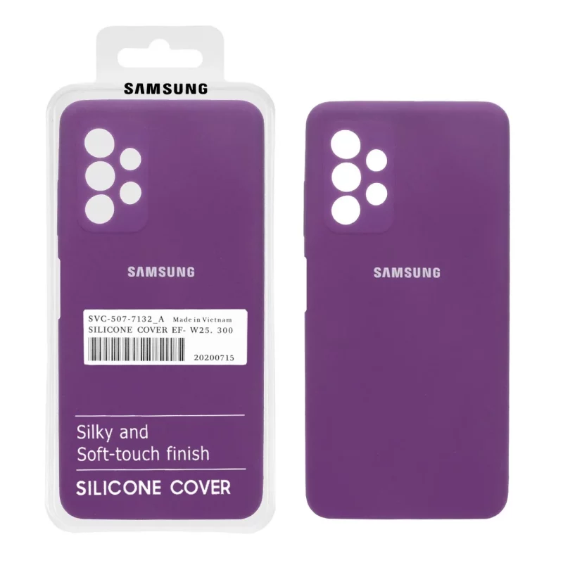 قاب سیلیکونی پاک کنی اورجینال درجه یک Samsung A23 - ارغوانی (پک دار) - تصویر 2