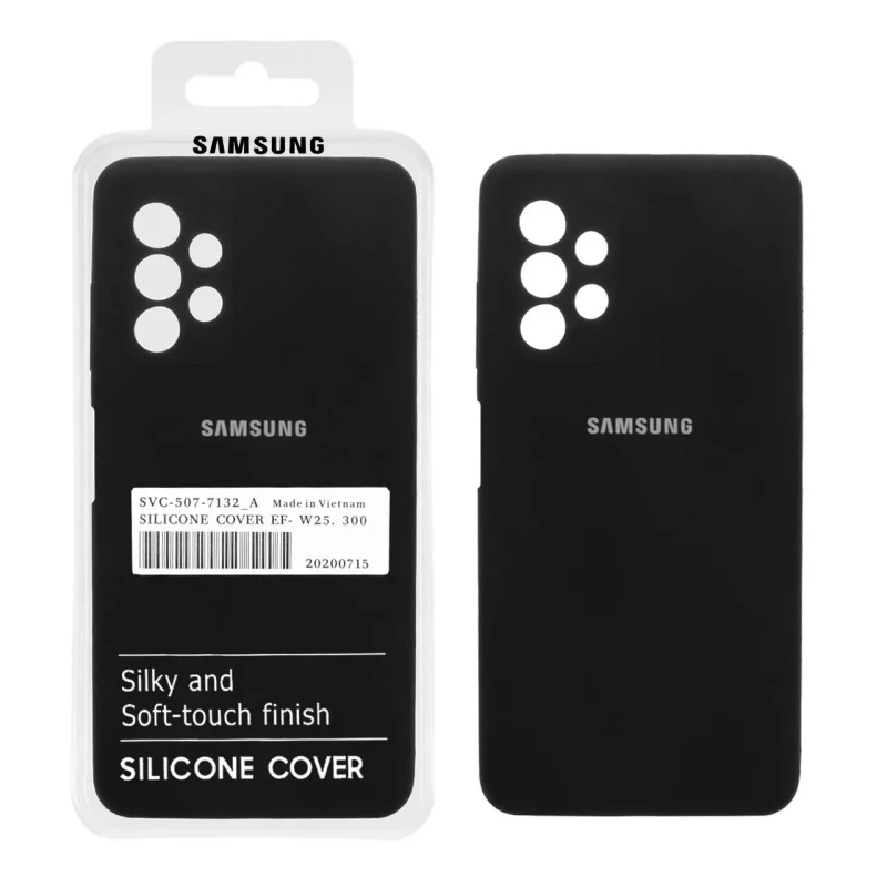 قاب سیلیکونی پاک کنی اورجینال درجه یک Samsung A23 - مشکی (پک دار) - تصویر 2