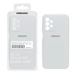 قاب سیلیکونی پاک کنی اورجینال درجه یک Samsung A23 - سفید (پک دار)