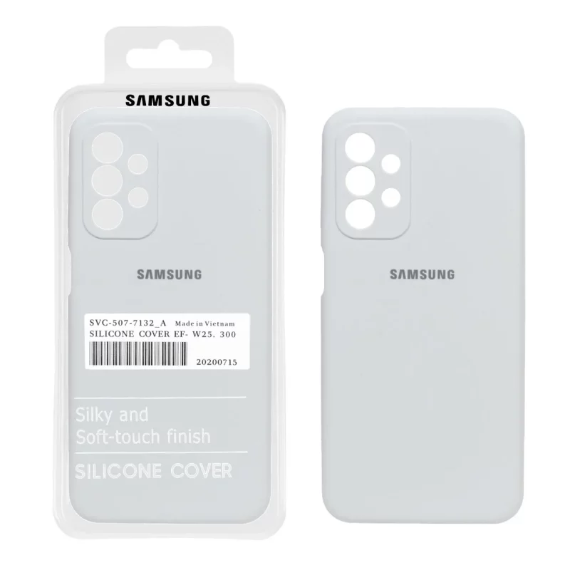 قاب سیلیکونی پاک کنی اورجینال درجه یک Samsung A23 - سفید (پک دار) - تصویر 2