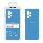 قاب سیلیکونی پاک کنی اورجینال درجه یک Samsung A33 - آبی (پک دار)