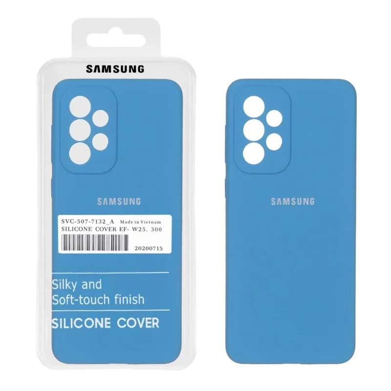 قاب سیلیکونی پاک کنی اورجینال درجه یک Samsung A33 - آبی (پک دار) - تصویر 2