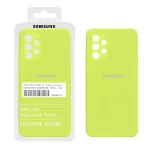 قاب سیلیکونی پاک کنی اورجینال درجه یک Samsung Galaxy A32 4G - سبز فسفری (پک دار)