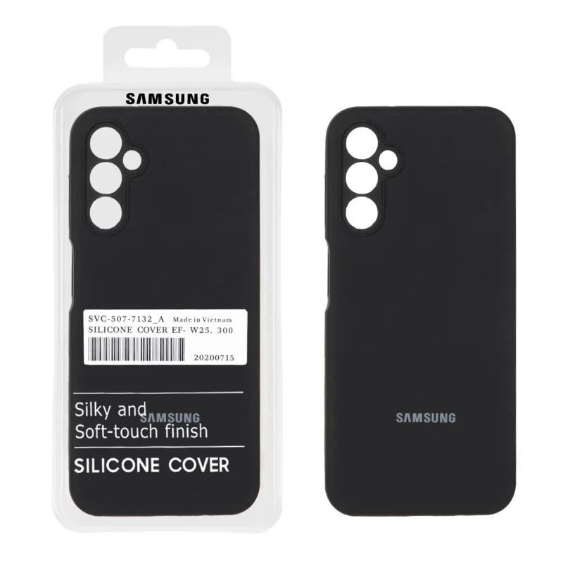 قاب سیلیکونی پاک کنی اورجینال درجه یک Samsung Galaxy A14 - مشکی (پک دار) - تصویر 2