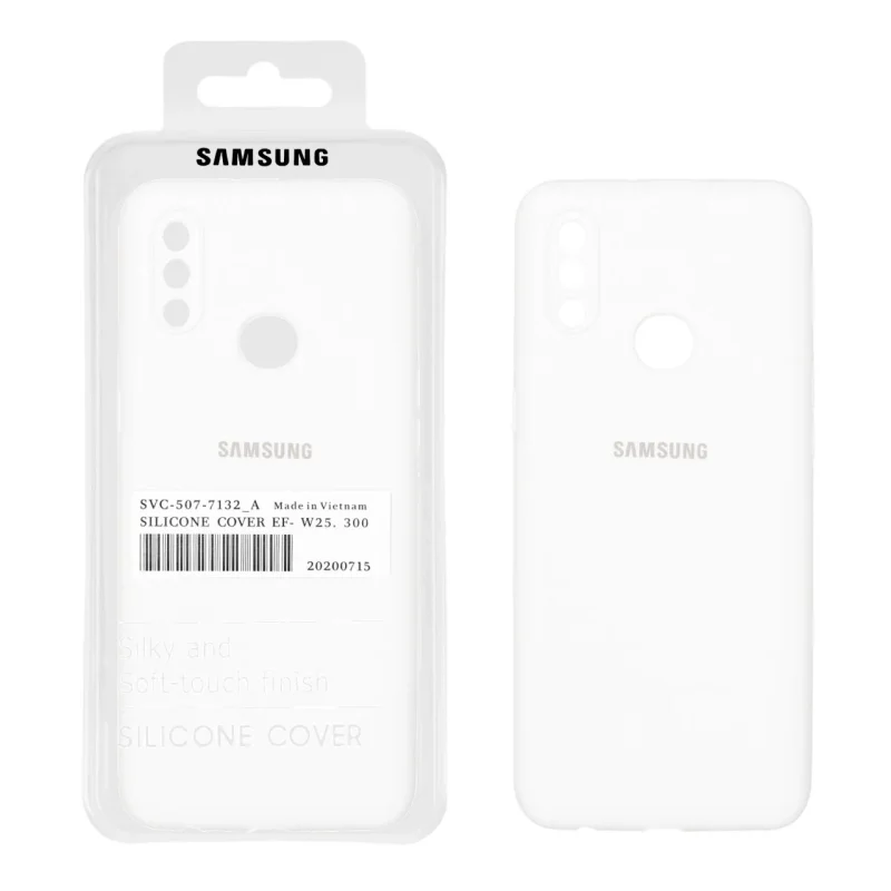 قاب سیلیکونی پاک کنی اورجینال درجه یک Samsung Galaxy A10s / M01s - سفید (پک دار) - تصویر 2