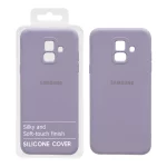 قاب نیو سیلیکون محافظ لنزدار RFF مدل Samsung Galaxy A6 - یاسی (پک دار)
