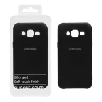 قاب نیو سیلیکون محافظ لنزدار RFF مدل Samsung Galaxy J7 (2015) / J700 - مشکی (پک دار)
