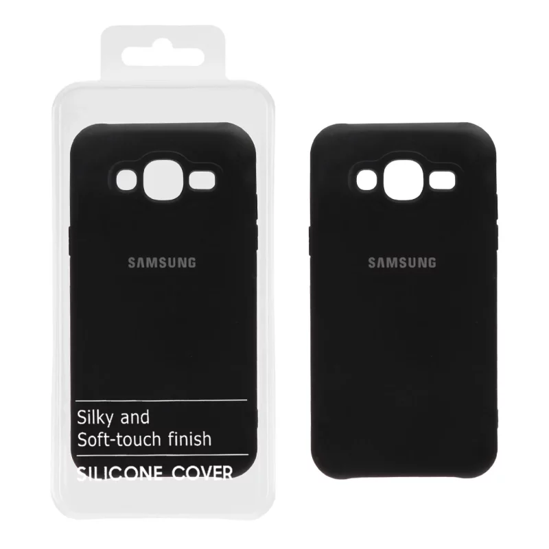 قاب نیو سیلیکون محافظ لنزدار RFF مدل Samsung Galaxy J7 (2015) / J700 - مشکی (پک دار) - تصویر 2