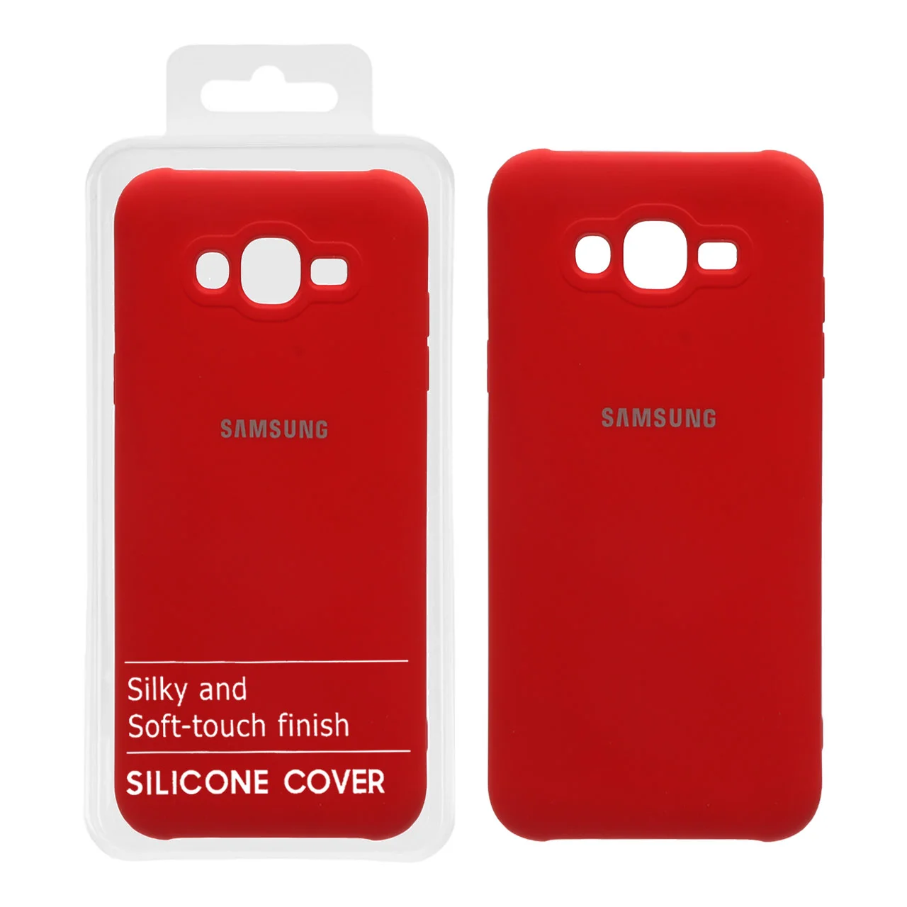 19178-880698-1 قاب نیو سیلیکون محافظ لنزدار RFF مدل Samsung Galaxy J7 (2015) / J700 - قرمز (پک دار) - تصویر 1