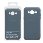 قاب نیو سیلیکون محافظ لنزدار RFF مدل Samsung Galaxy J7 (2015) / J700 - آبی فیلی (پک دار)