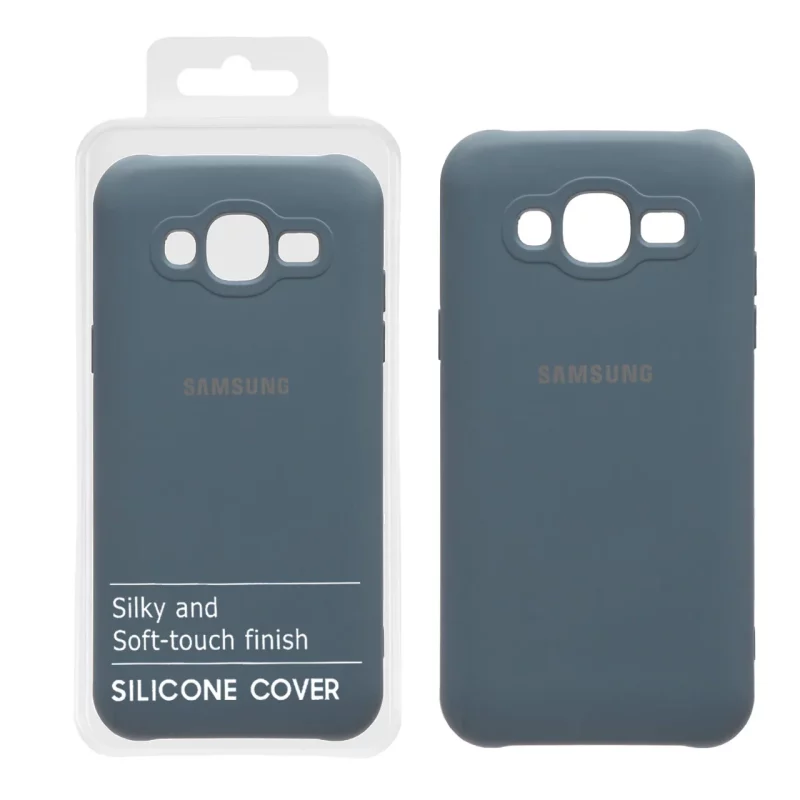 قاب نیو سیلیکون محافظ لنزدار RFF مدل Samsung Galaxy J7 (2015) / J700 - آبی فیلی (پک دار) - تصویر 2