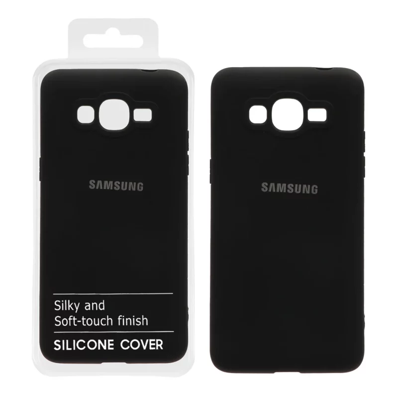 قاب نیو سیلیکون محافظ لنزدار RFF مدل Samsung Galaxy J2 Prime / G530 / Grand Prime - مشکی (پک دار) - تصویر 2