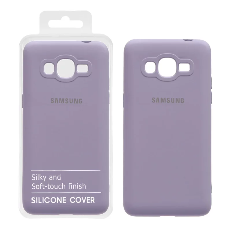 قاب نیو سیلیکون محافظ لنزدار RFF مدل Samsung Galaxy J2 Prime / G530 / Grand Prime - یاسی (پک دار) - تصویر 2