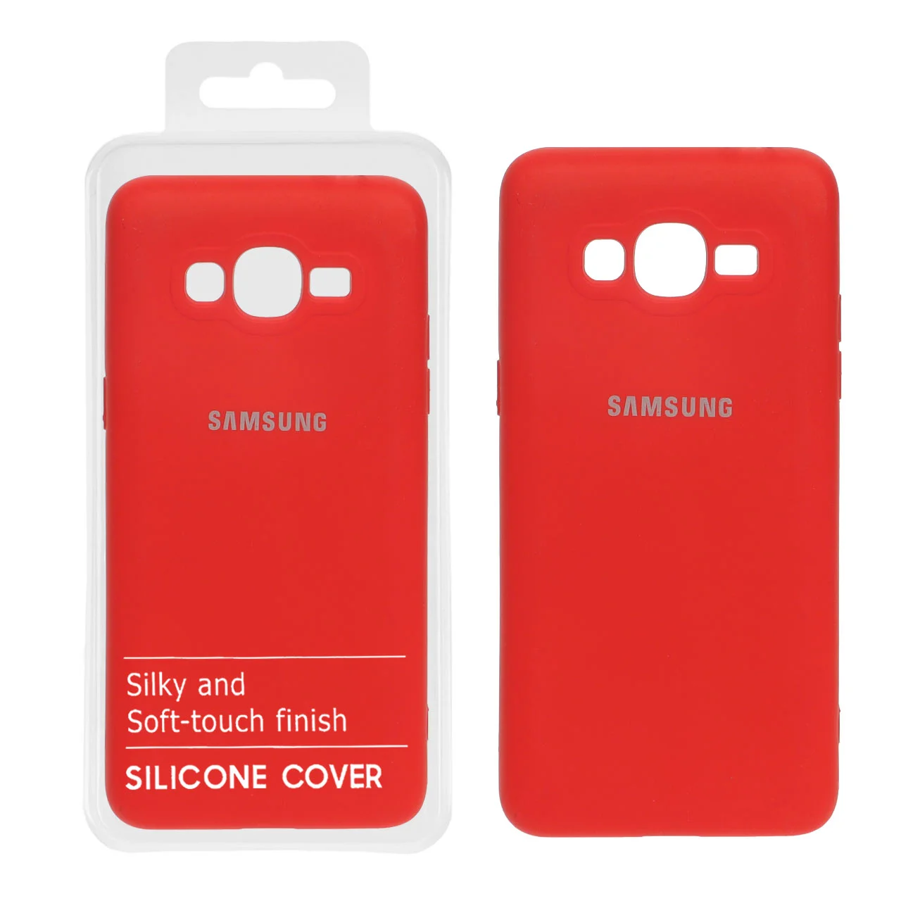 19178-880738-1 قاب نیو سیلیکون محافظ لنزدار RFF مدل Samsung Galaxy J2 Prime / G530 / Grand Prime - قرمز (پک دار) - تصویر 1