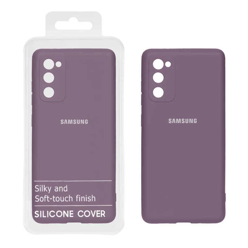 قاب نیو سیلیکون محافظ لنزدار RFF مدل Samsung S20 FE - بادمجانی (پک دار) - تصویر 2