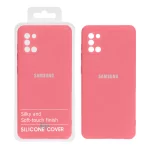 قاب نیو سیلیکون محافظ لنزدار RFF مدل Samsung A31 - صورتی روشن (پک دار)