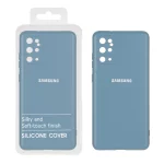 قاب نیو سیلیکون محافظ لنزدار RFF مدل Samsung S20 Plus - آبی فیلی (پک دار)