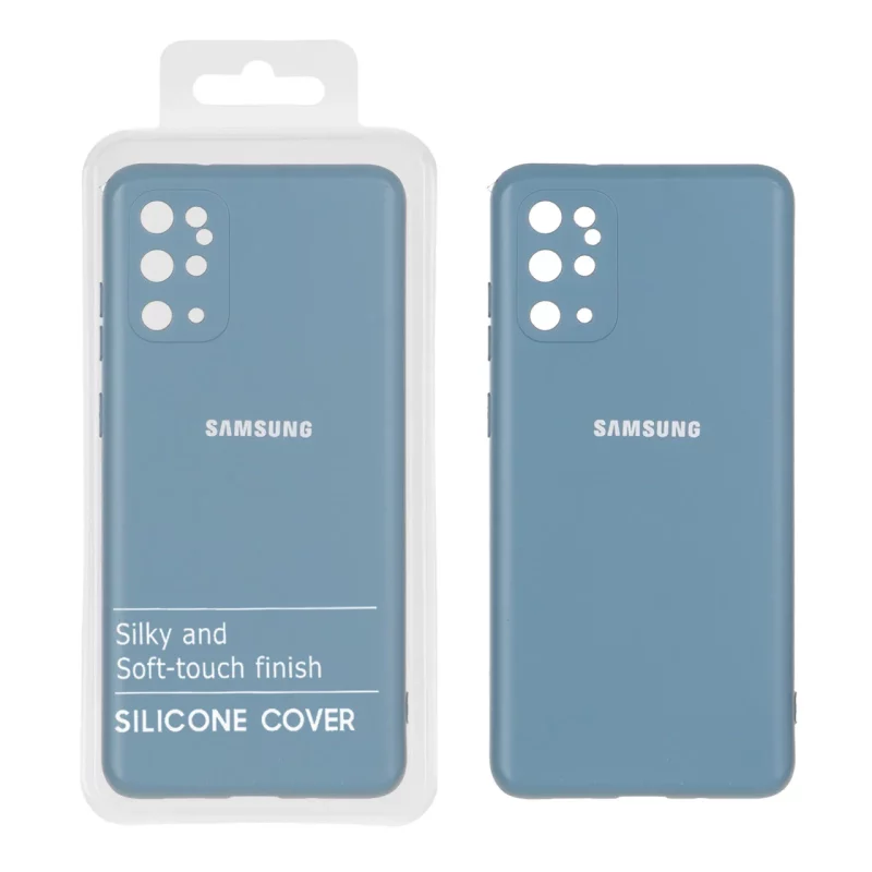 قاب نیو سیلیکون محافظ لنزدار RFF مدل Samsung S20 Plus - آبی فیلی (پک دار) - تصویر 2