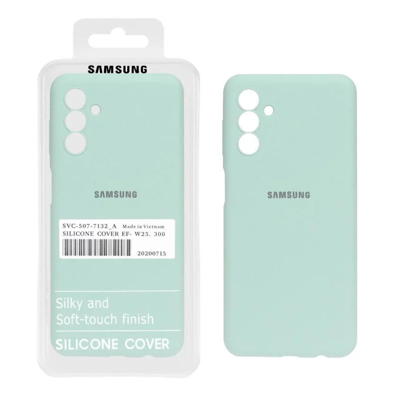 قاب سیلیکونی پاک کنی اورجینال درجه یک Samsung Galaxy A04s / A13 5G - سبز روشن (پک دار) - تصویر 2