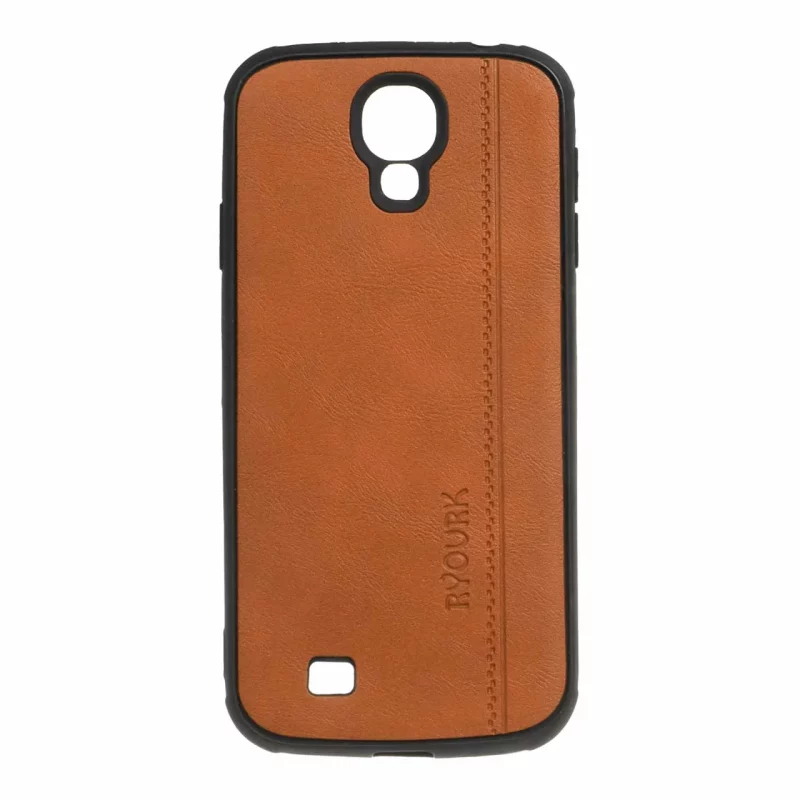 قاب طرح چرم RYOURK مدل Samsung Galaxy S4 - عسلی - تصویر 2