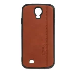 قاب طرح چرم RYOURK مدل Samsung Galaxy S4 - قهوه ای روشن