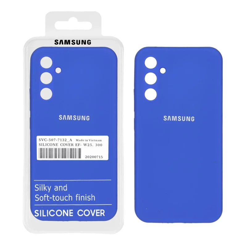 قاب سیلیکونی پاک کنی اورجینال درجه یک Samsung Galaxy A34 - آبی کاربنی (پک دار) - تصویر 2