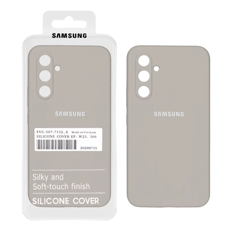 قاب سیلیکونی پاک کنی اورجینال درجه یک Samsung Galaxy A54 - طوسی (پک دار) - تصویر 2