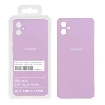 قاب نیو سیلیکون محافظ لنزدار RFF مدل Samsung A05 - یاسی (پک دار)