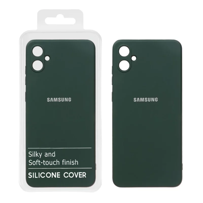 قاب نیو سیلیکون محافظ لنزدار RFF مدل Samsung A05 - سبز تیره (پک دار) - تصویر 2