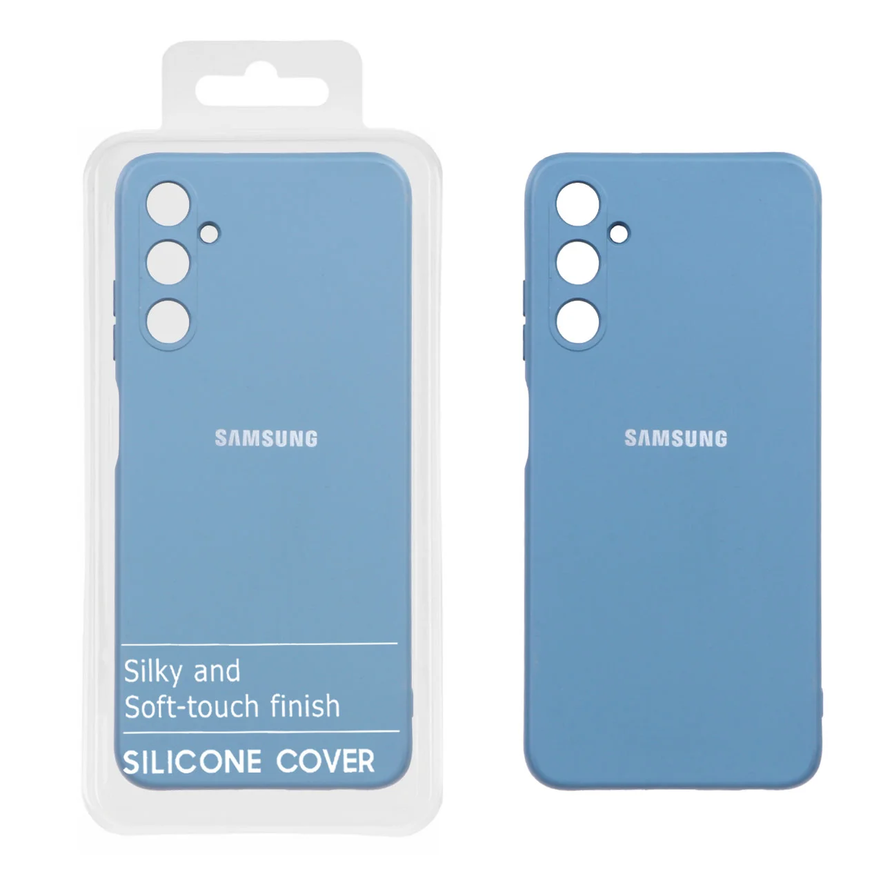 19178-991178-1 قاب نیو سیلیکون محافظ لنزدار RFF مدل Samsung A05s - آبی فیلی (پک دار) - تصویر 1