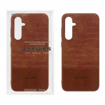 قاب چرمی کروکودیل Samsung Galaxy S23 FE - قهوه ای (پک دار)