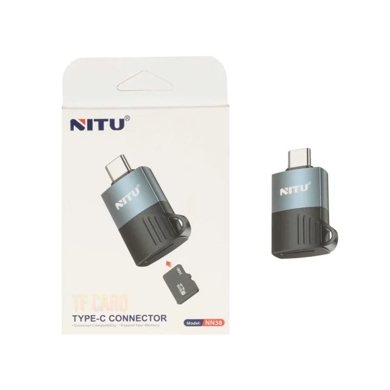 رم ریدر Nitu Type-C مدل NN38 - مشکی (گارانتی 18 ماه تعویض نیکان همراه) - تصویر 2
