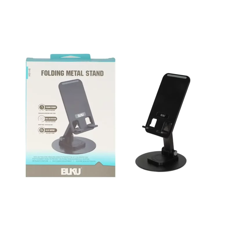 هولدر گوشی موبایل پایه دار BUKU مدل BH-064 - مشکی - MMS - تصویر 2