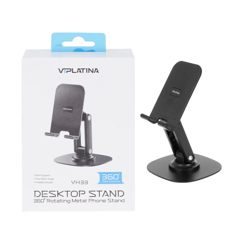 هولدر گوشی موبایل پایه دار VIPLATINA مدل VH33 - مشکی - تصویر 2