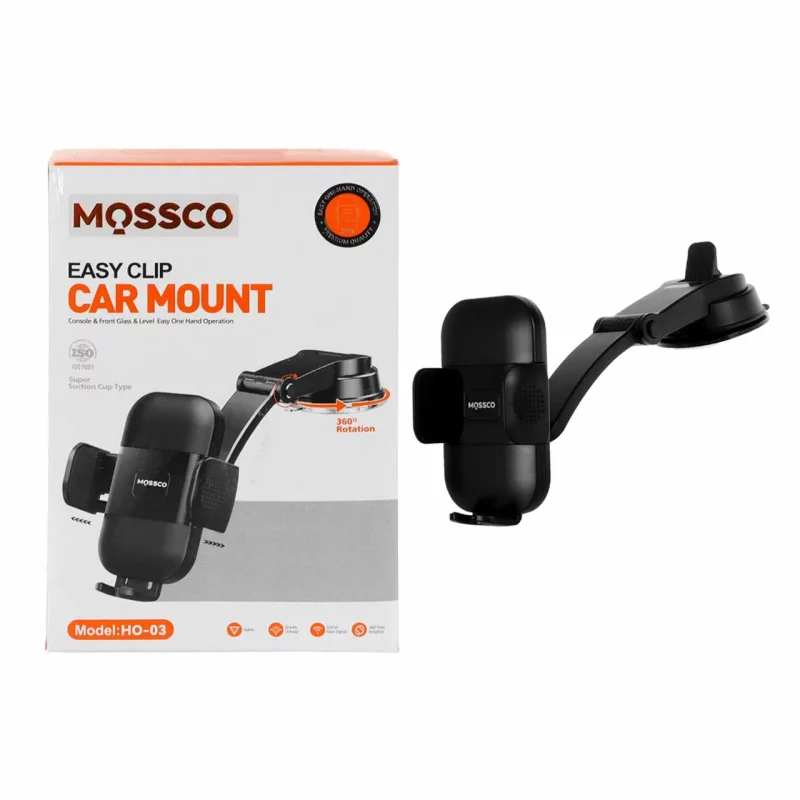 هولدر گوشی موبایل پایه دار Mossco مدل HO-03 - مشکی - تصویر 2
