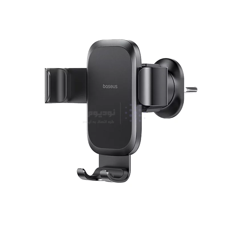 هولدر گوشی موبایل دریچه کولری Baseus مدل Metal Age Go BS-CM049 - مشکی (گارانتی آونگ) - تصویر 3