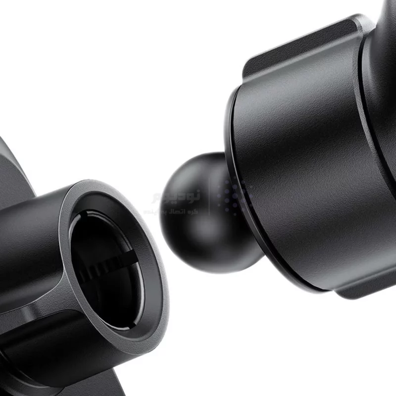 هولدر گوشی موبایل دریچه کولری Baseus مدل Metal Age Go BS-CM049 - مشکی (گارانتی آونگ) - تصویر 4