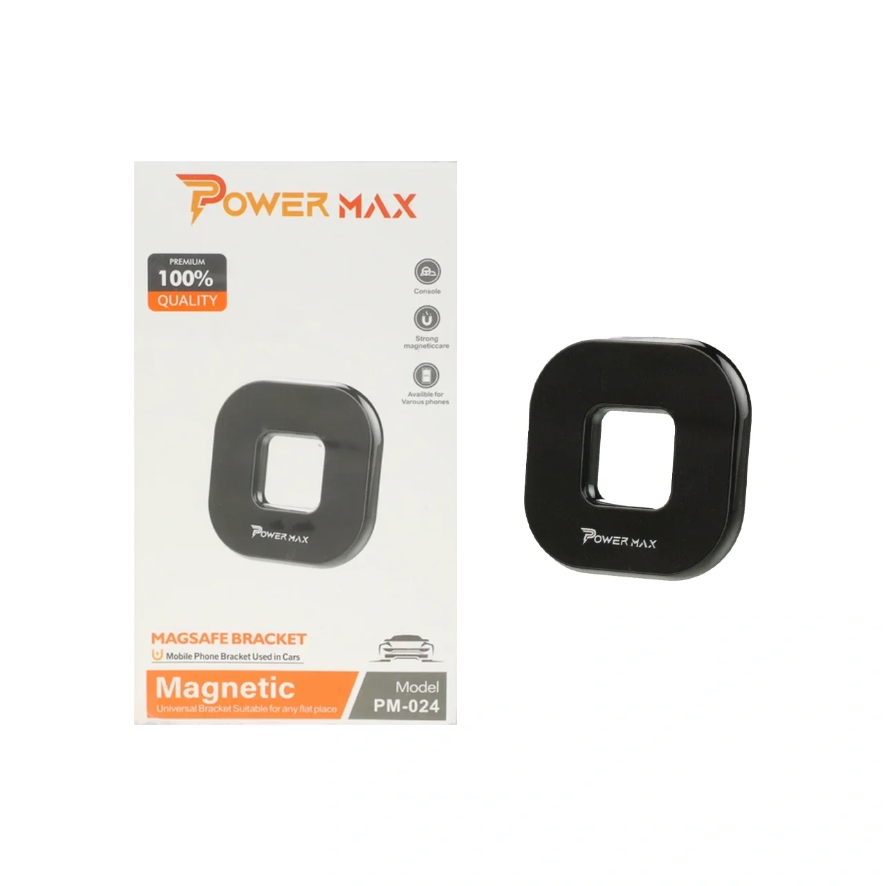 2371-1717056-1 هولدر مگنتی گوشی موبایل Power Max مدل PM-024 - مشکی - تصویر 1