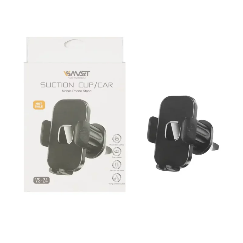 هولدر گوشی موبایل دریچه کولری V-Smart مدل VS-24 - مشکی - BSA - تصویر 2