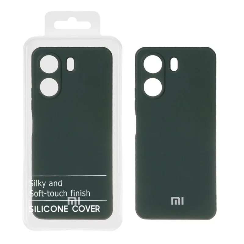 قاب نیو سیلیکون محافظ لنزدار RFF مدل Xiaomi Redmi 13C / Poco C65 - سبز تیره (پک دار) - تصویر 2
